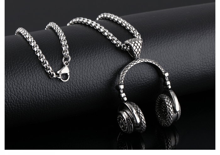 Colier inox casti audio 55 cm [8]