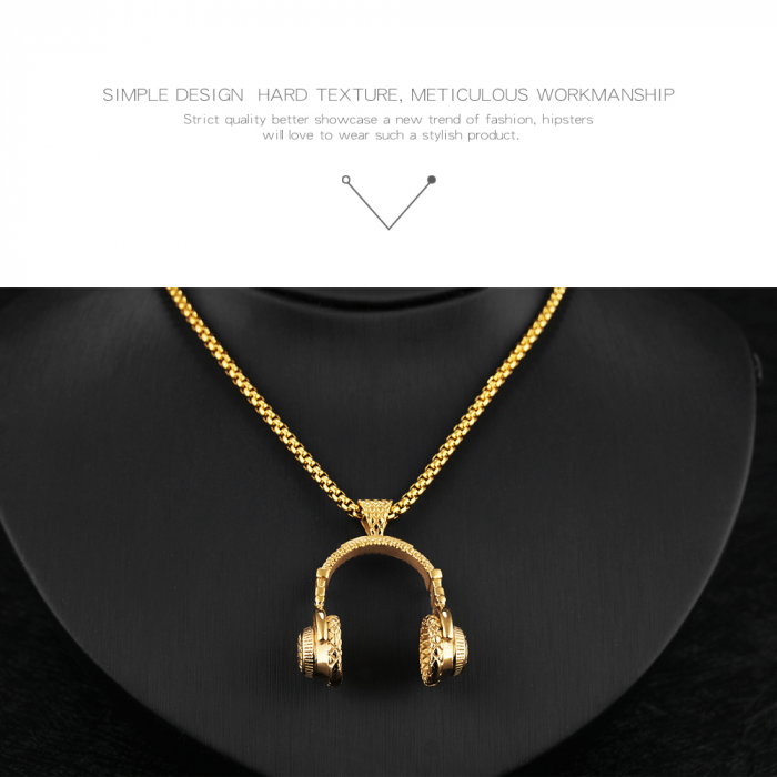 Colier inox casti audio 55 cm [12]