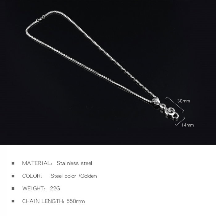 Colier inox cheia sol 55 cm [4]