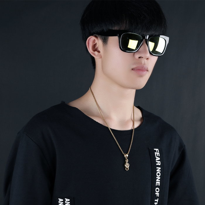 Colier inox cheia sol 55 cm [5]