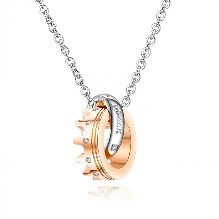 Colier inox coroana 50 cm [1]