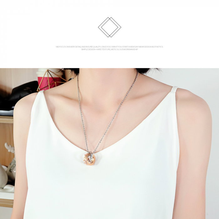 Colier inox coroana 50 cm [2]