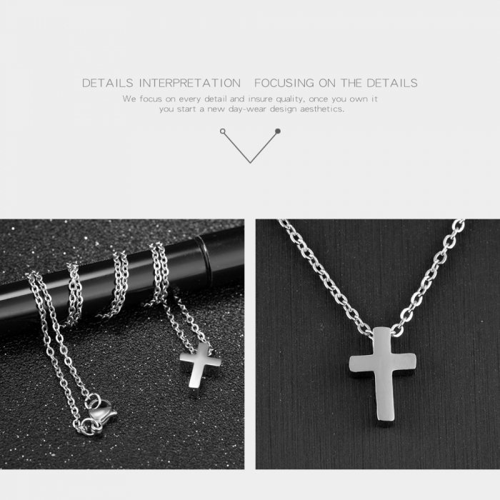 Colier inox cruce [8]