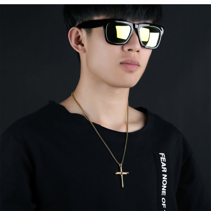 Colier inox cruce 55 cm [4]