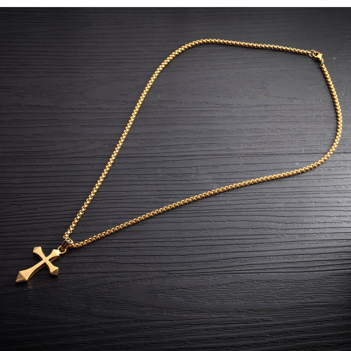 Colier inox cruce 55 cm [3]