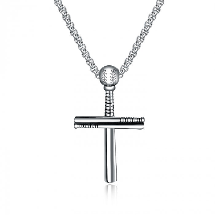 Colier inox cruce 55 cm [1]