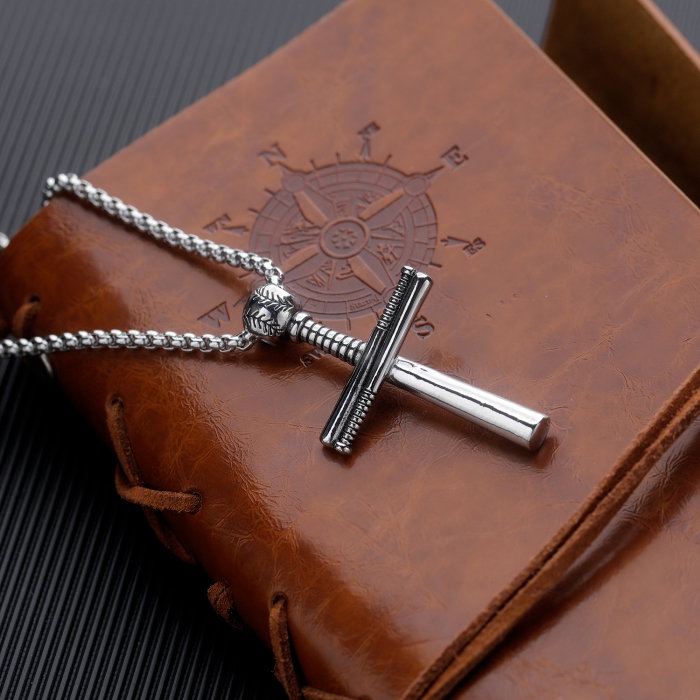 Colier inox cruce 55 cm [4]