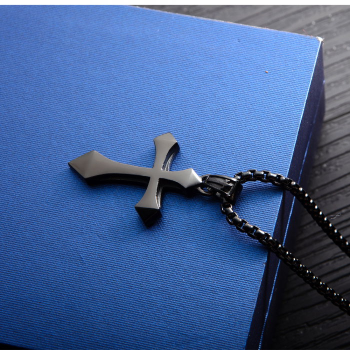 Colier inox cruce 55 cm [2]