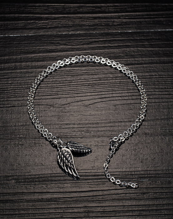 Colier inox cu Aripi de Inger [7]