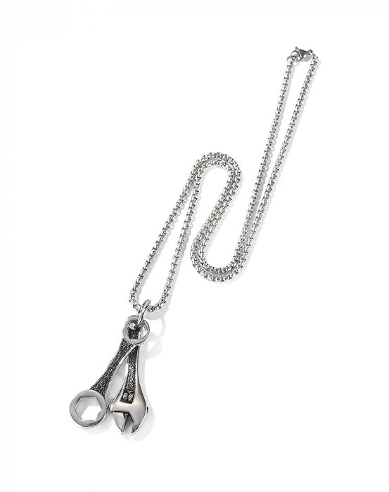 Colier inox cu chei 55 cm [14]