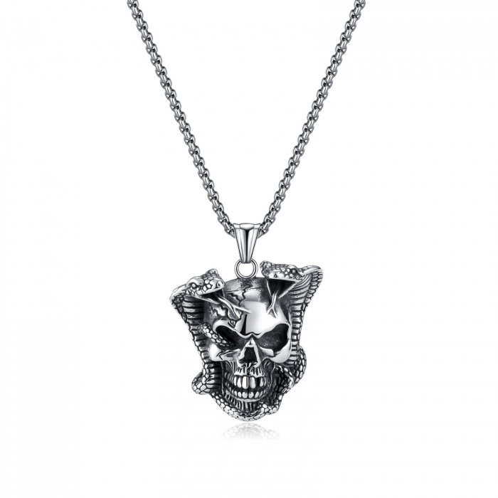 Colier inox cu craniu [1]