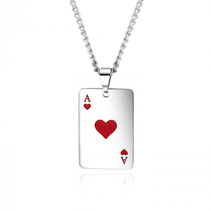 Colier inox Lucky Poker [1]
