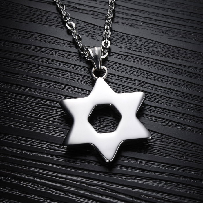 Colier inox cu Steaua lui David [5]