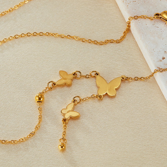 Colier inox cu fluturasi [13]