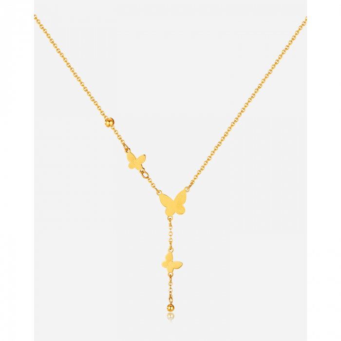 Colier inox cu fluturasi [15]