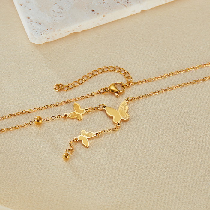 Colier inox cu fluturasi [5]