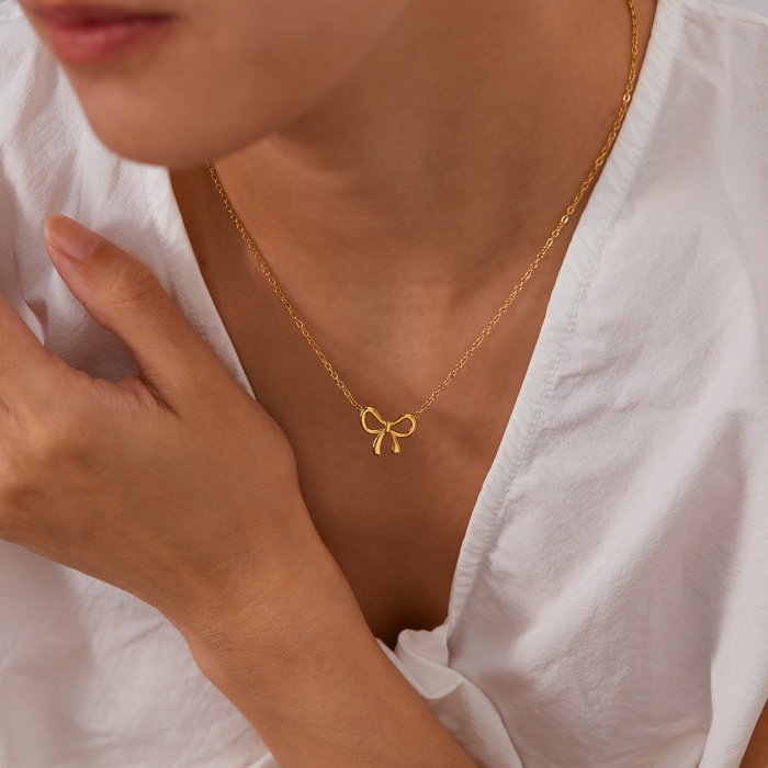 Colier inox cu fundita [4]