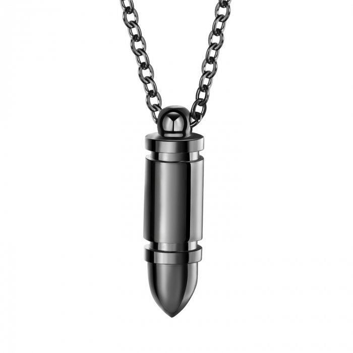 Colier inox cu glont [1]