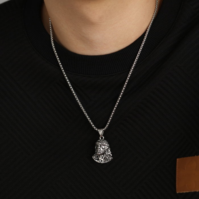 Colier inox cu Isus [6]