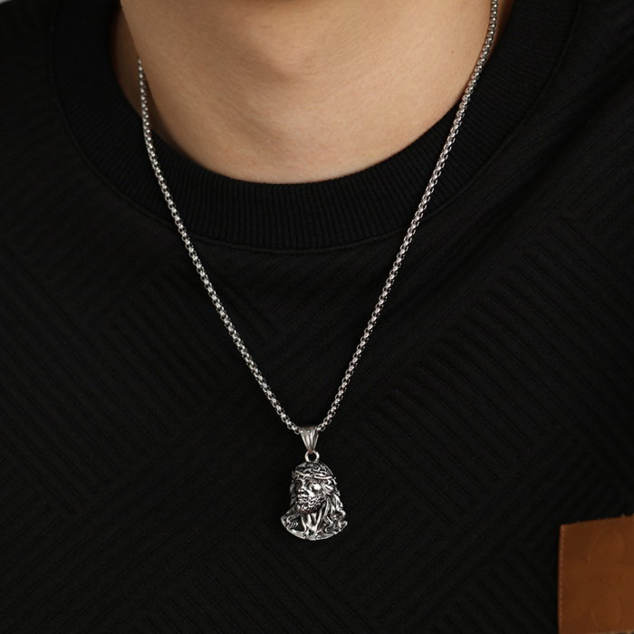 Colier inox cu Isus [4]