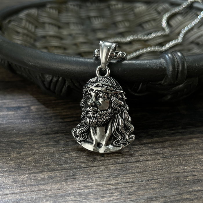 Colier inox cu Isus [3]