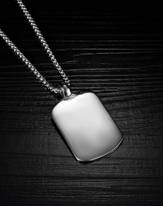 Colier inox cu placuta si Cap de Leu [5]