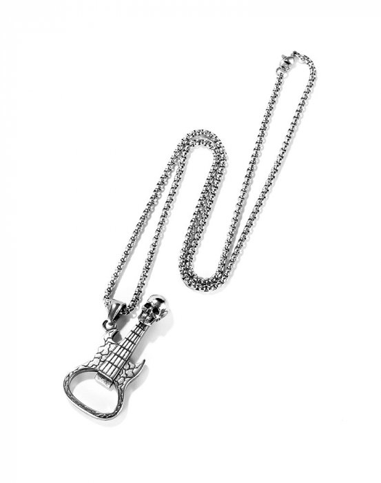 Colier inox cu Chitara si Desfacator Bere [6]