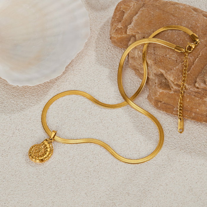 Colier inox cu melc de mare [14]