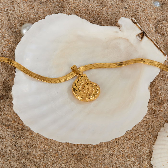 Colier inox cu melc de mare [6]