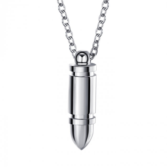 Colier inox cu glont [1]