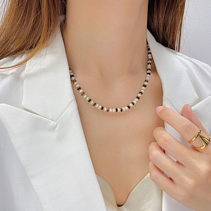 Colier inox cu pietre semipretioase [7]