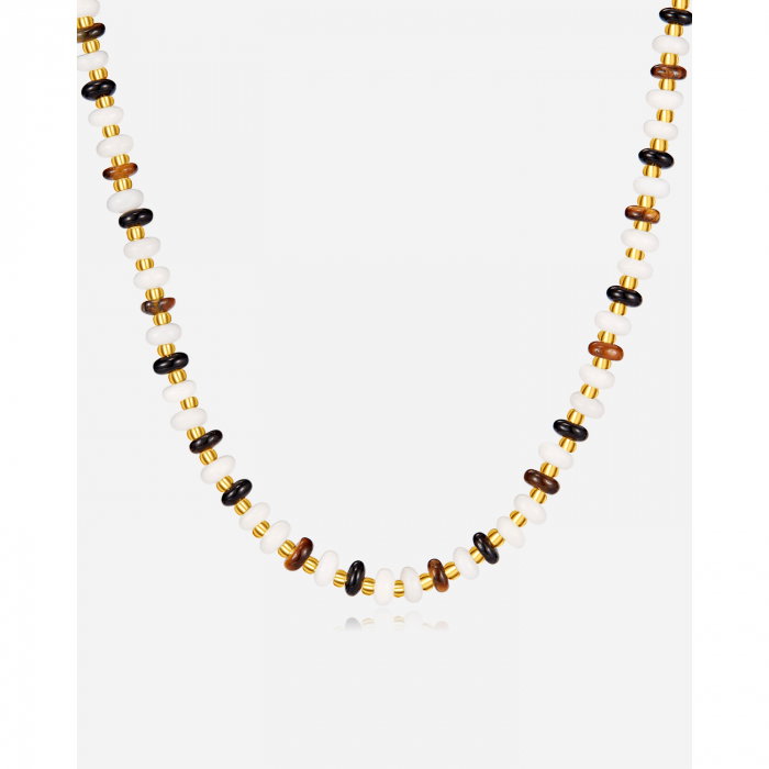 Colier inox cu pietre semipretioase [10]