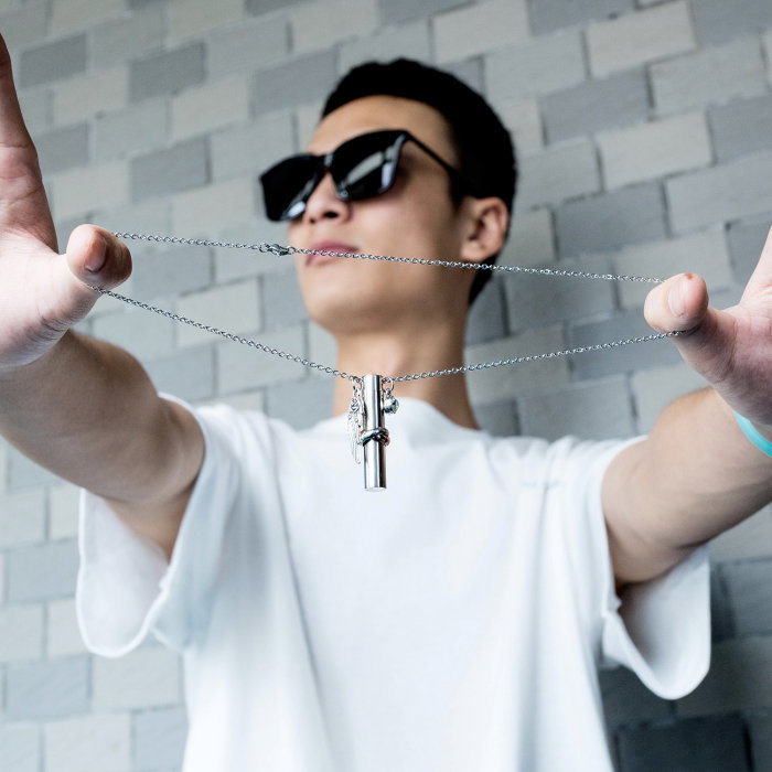 Colier inox cu recipient cilindric [7]