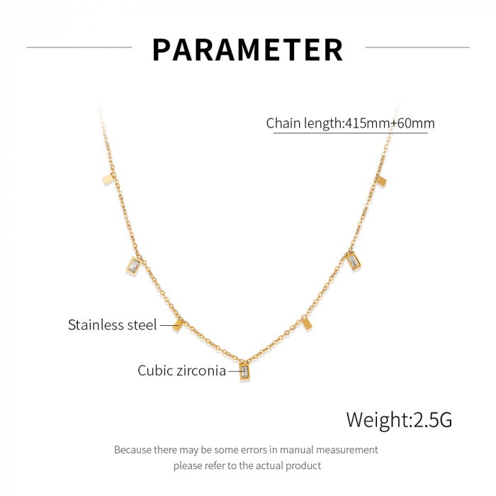 Colier inox cu zirconii [10]