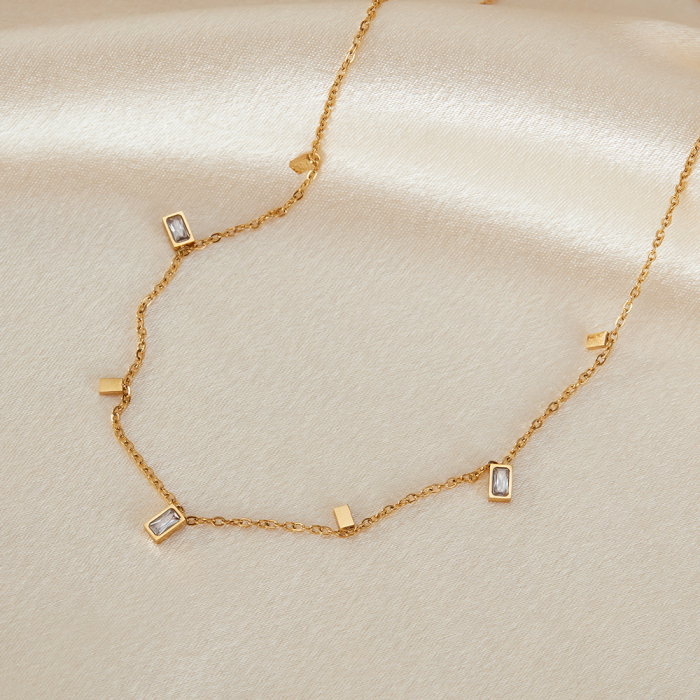 Colier inox cu zirconii [14]