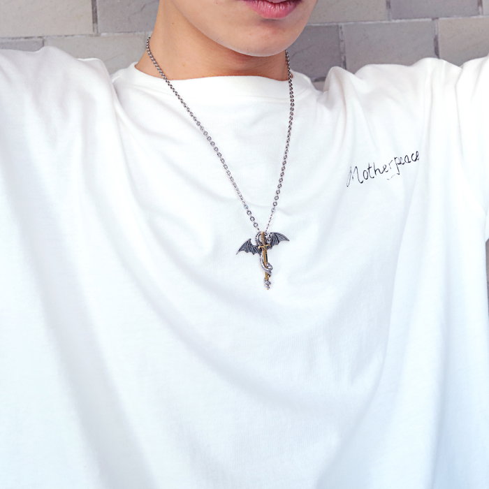 Colier inox Dragon și Sabie – Simbol al Curajului și Puterii [8]