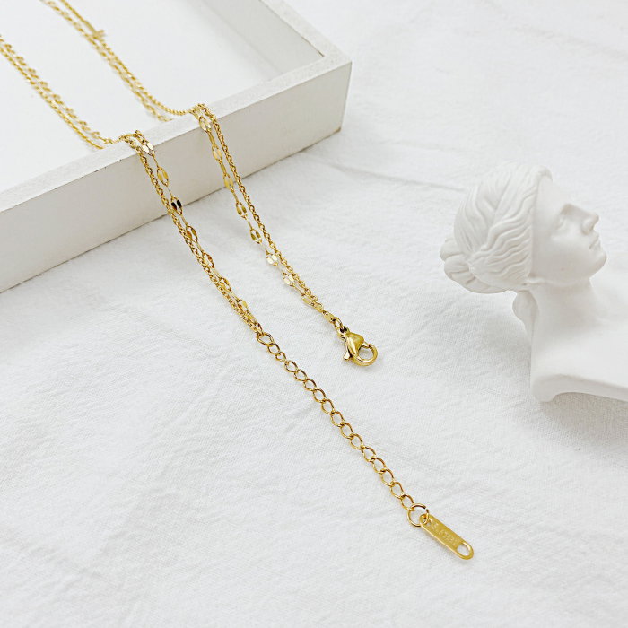 Colier inox dublu cu cruciulite [4]