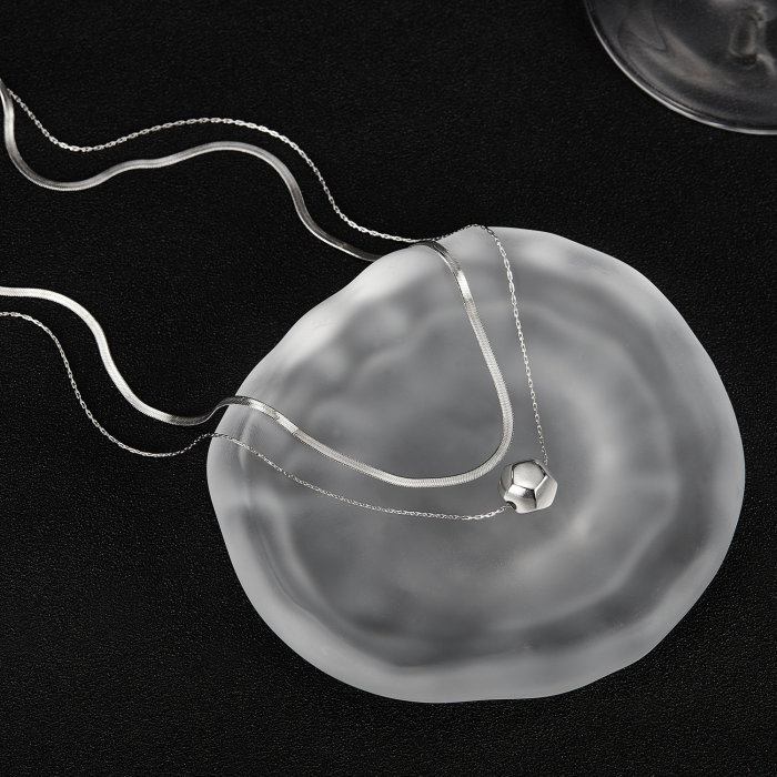 Colier inox dublu minimalist [13]