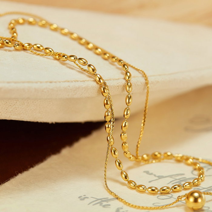 Colier inox dublu minimalist [6]