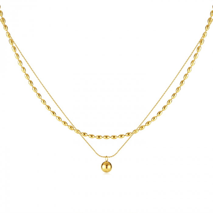 Colier inox dublu minimalist [1]