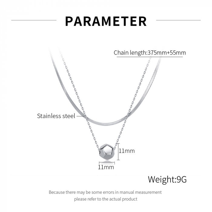 Colier inox dublu minimalist [10]