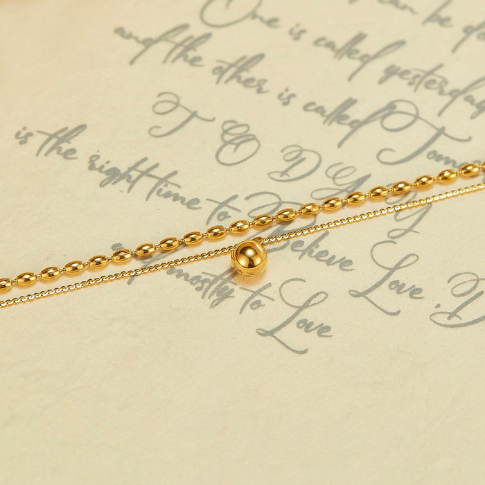 Colier inox dublu minimalist [4]