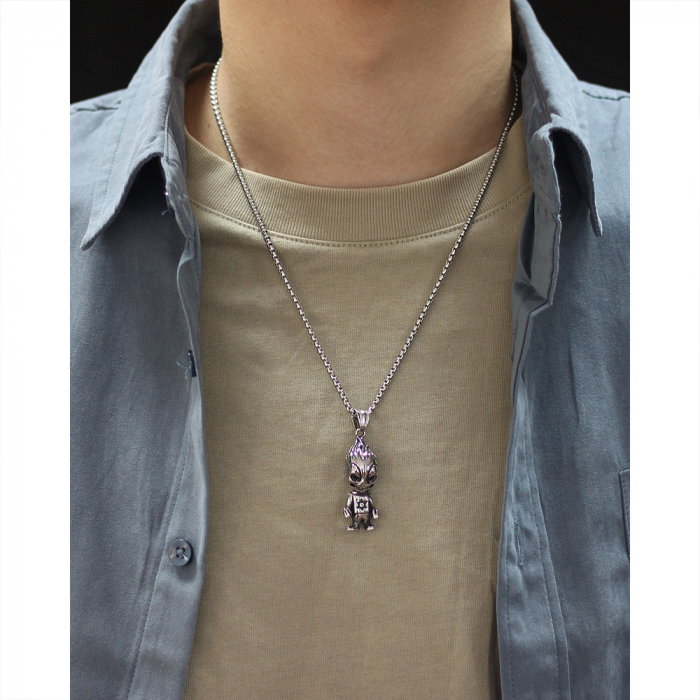 Colier inox extraterestru 70 cm [13]