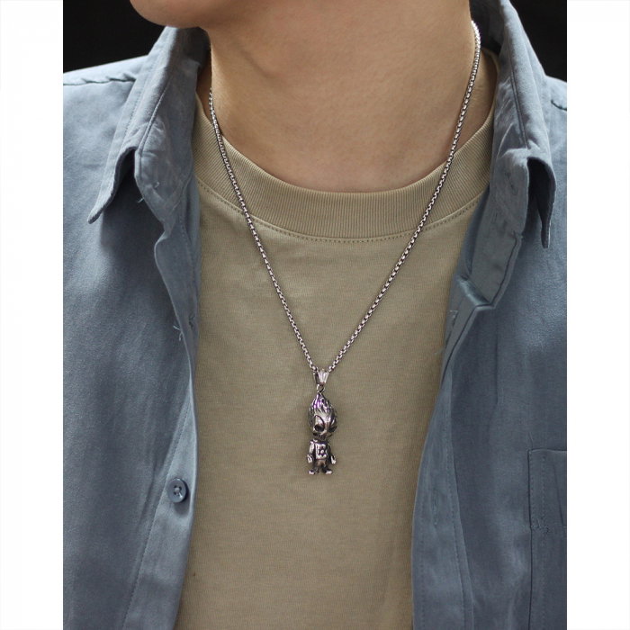 Colier inox extraterestru 70 cm [8]