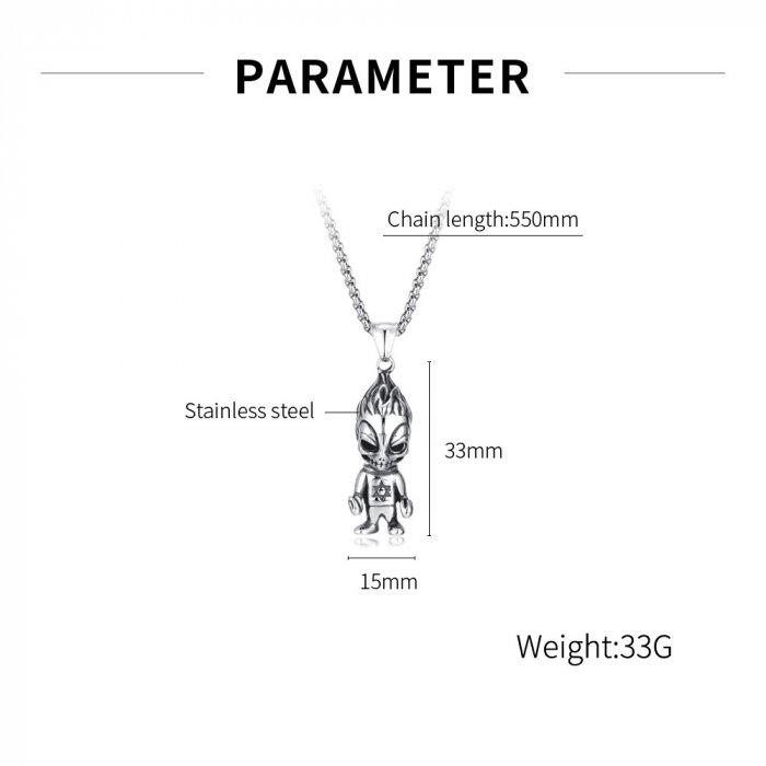 Colier inox extraterestru 70 cm [5]