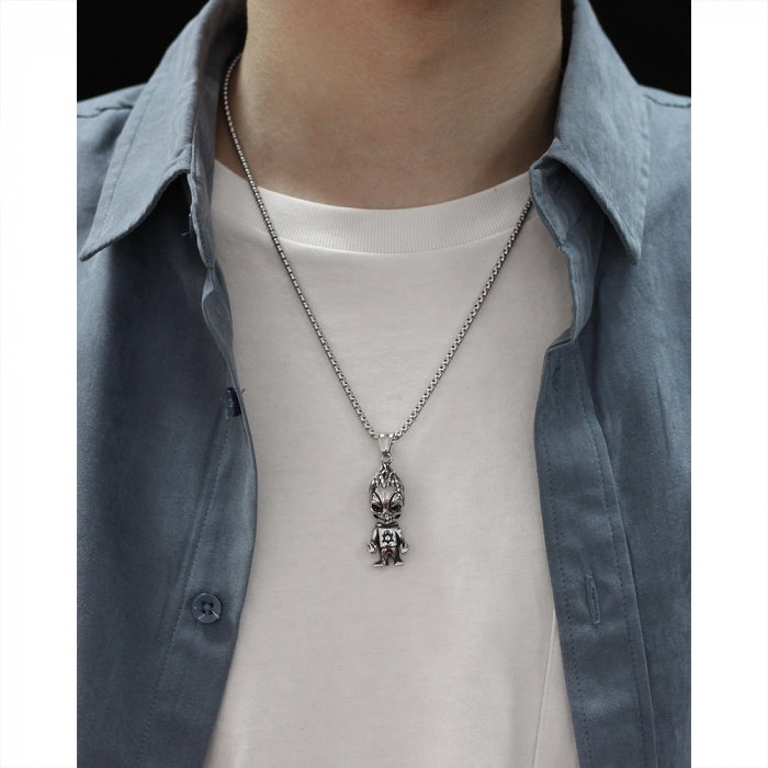 Colier inox extraterestru 70 cm [4]