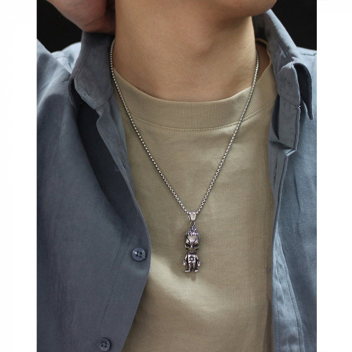 Colier inox extraterestru 70 cm [14]