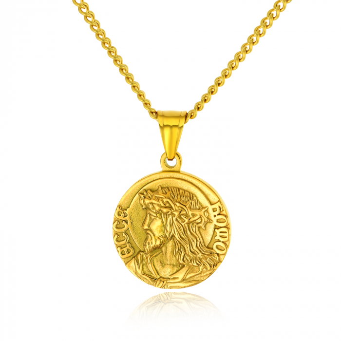 Colier inox Isus Hristos 63 cm [1]