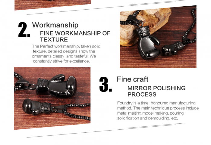 Colier inox manusa de box 55 cm [6]