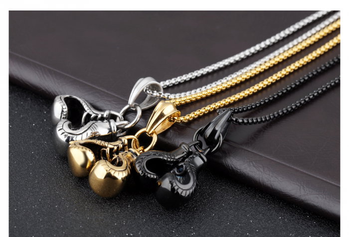 Colier inox manusi de box 55 cm [8]